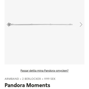 pandora armband - säljer mitt pandora armband då det inte kommer till någon användning