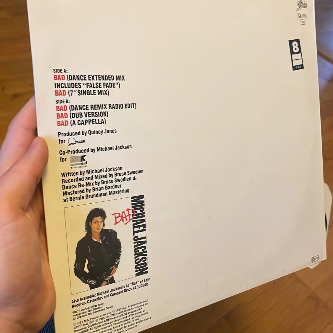 Michael jacksson ”BAD” vinyl - 91