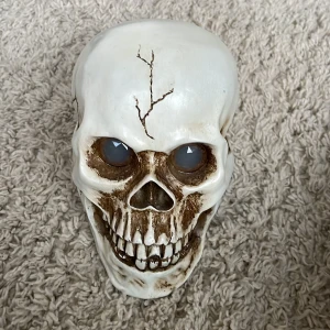 Skull bluetooth högtalare - En väldigt fin högtalare som är perfekt till halloween! Den är i jättebra skick, nästan aldrig använd! Skriv till mig om ni har några frågor :)