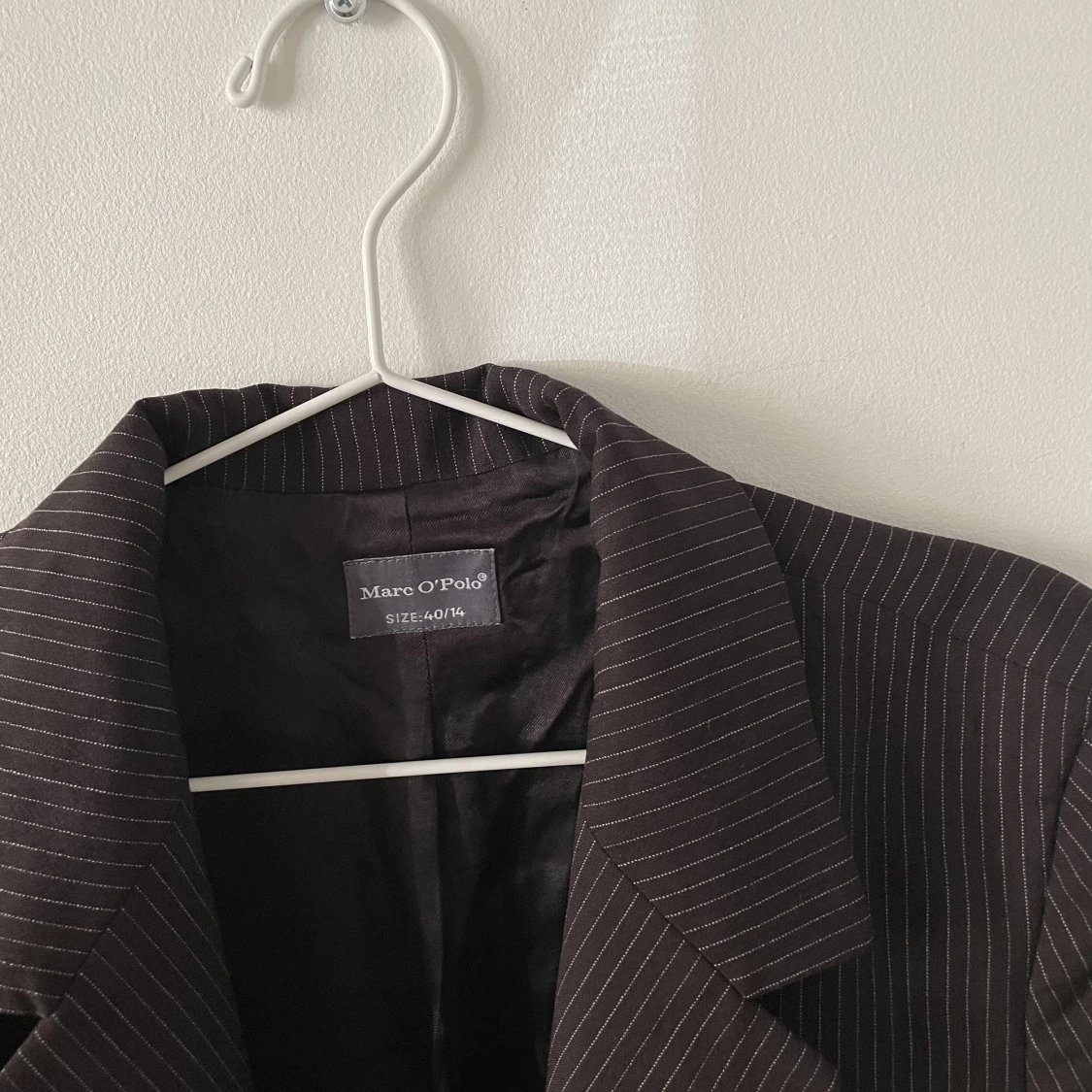 Oversized brun randig kavaj - 90