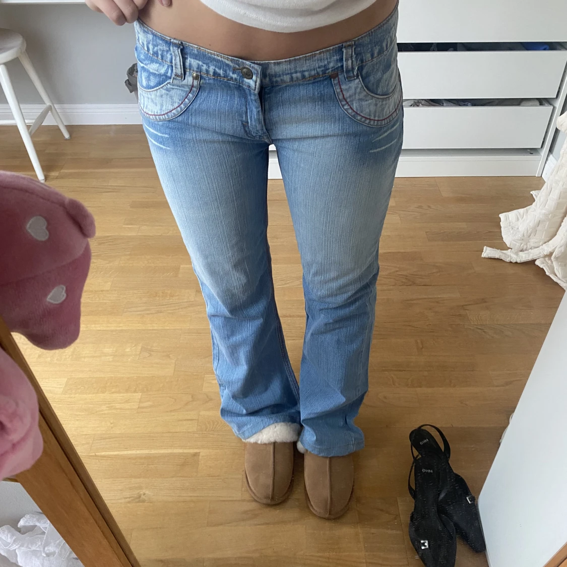 Lågmidjade jeans