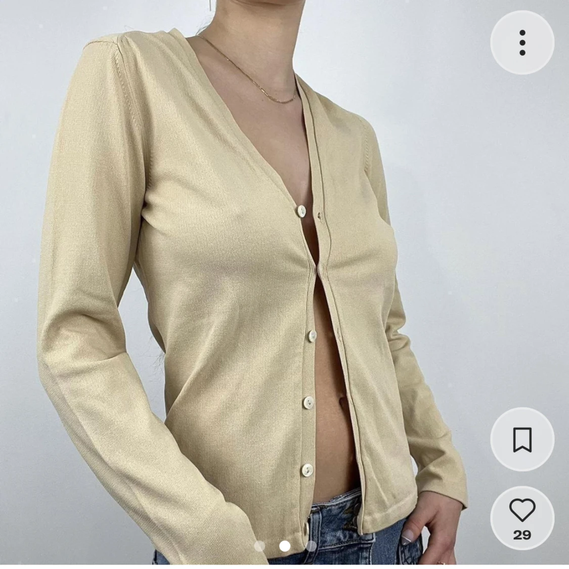 Beige cardigan - 90