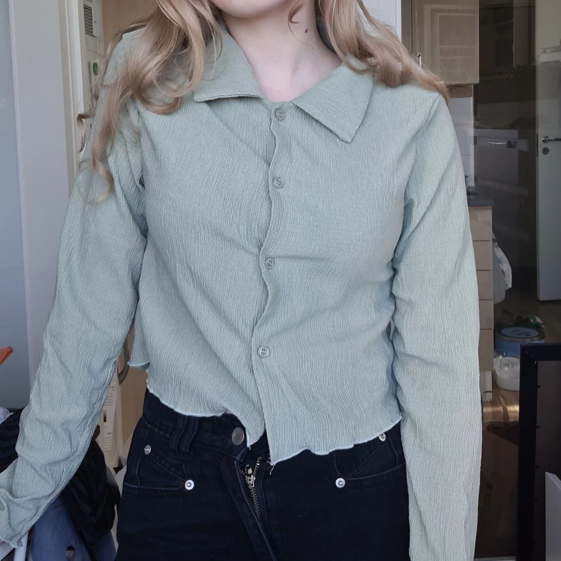 Mintgrön skjorta - 91