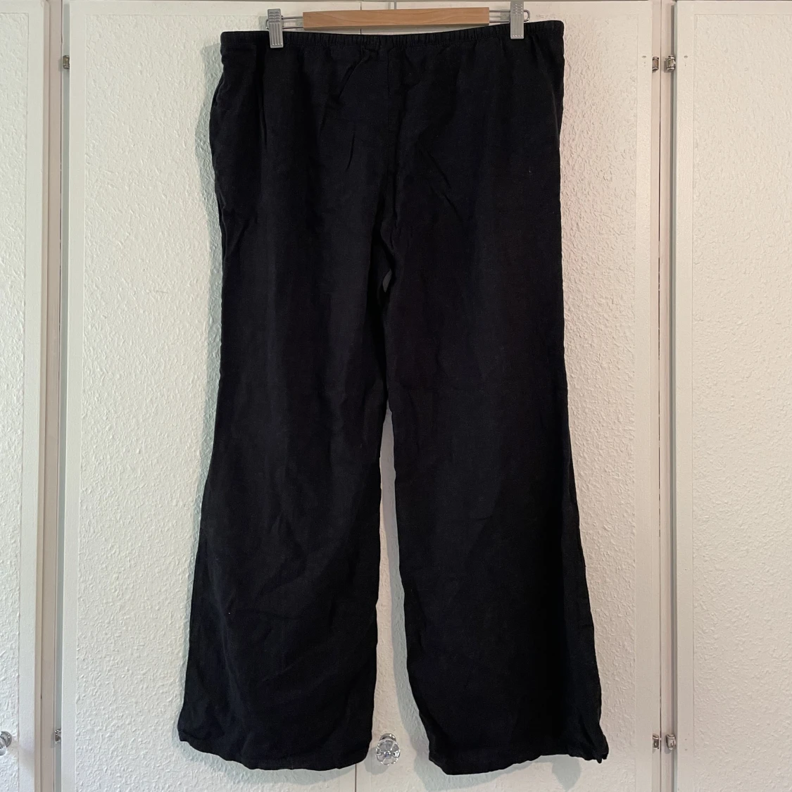 Svarta Linnebyxor - 90