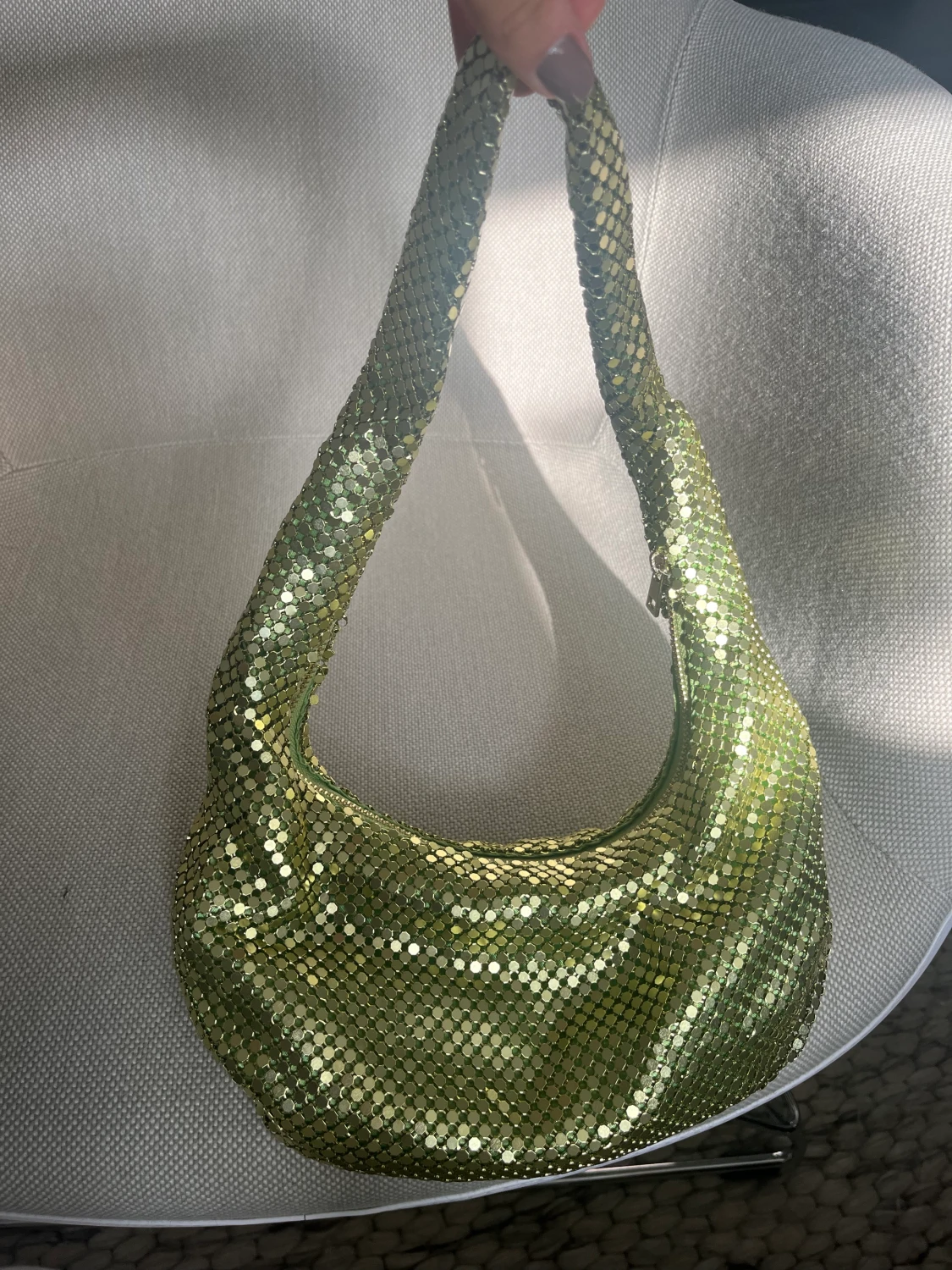 Grön paljettväska - 90
