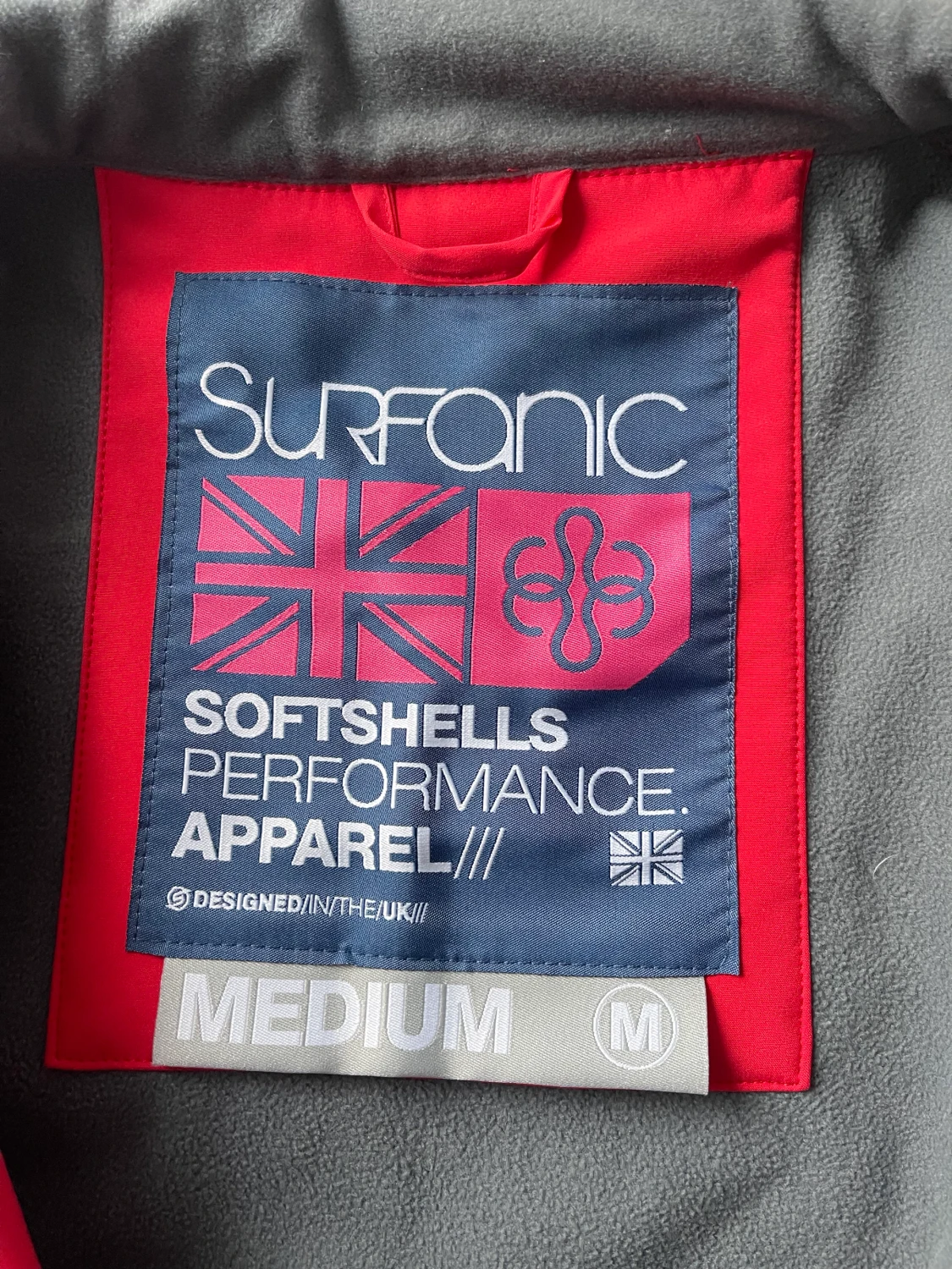 Surfanic Softshell jacka st M Röd Träningskläder  - 90