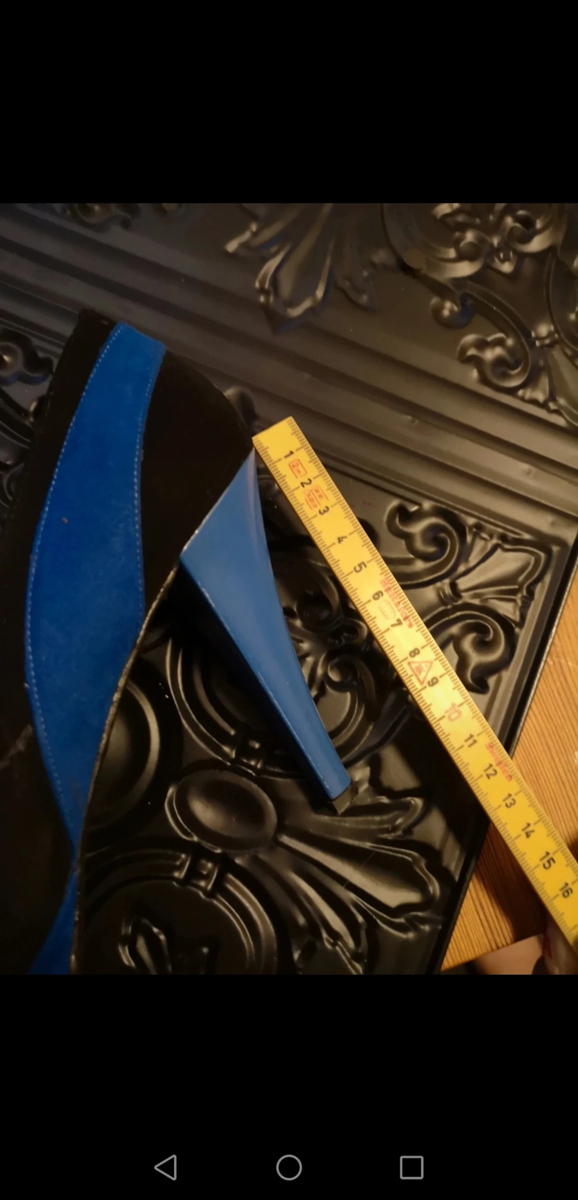 Svart blåa pumps  - 90