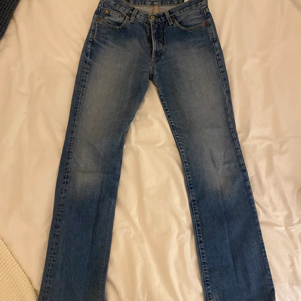 Skitsnygga vintage jeans från replay. Säljer då dom inte passar. Lite små i storleken så skulle nog passa en 26/27 i midjan💞. Jeans & Byxor.