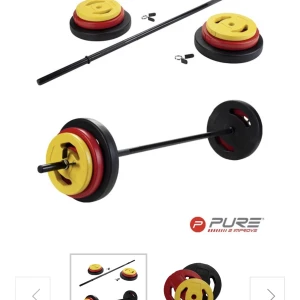 Vikter  - Säljer dessa vikter, använda 1 gång  Cirka 20kg sammanlagt 