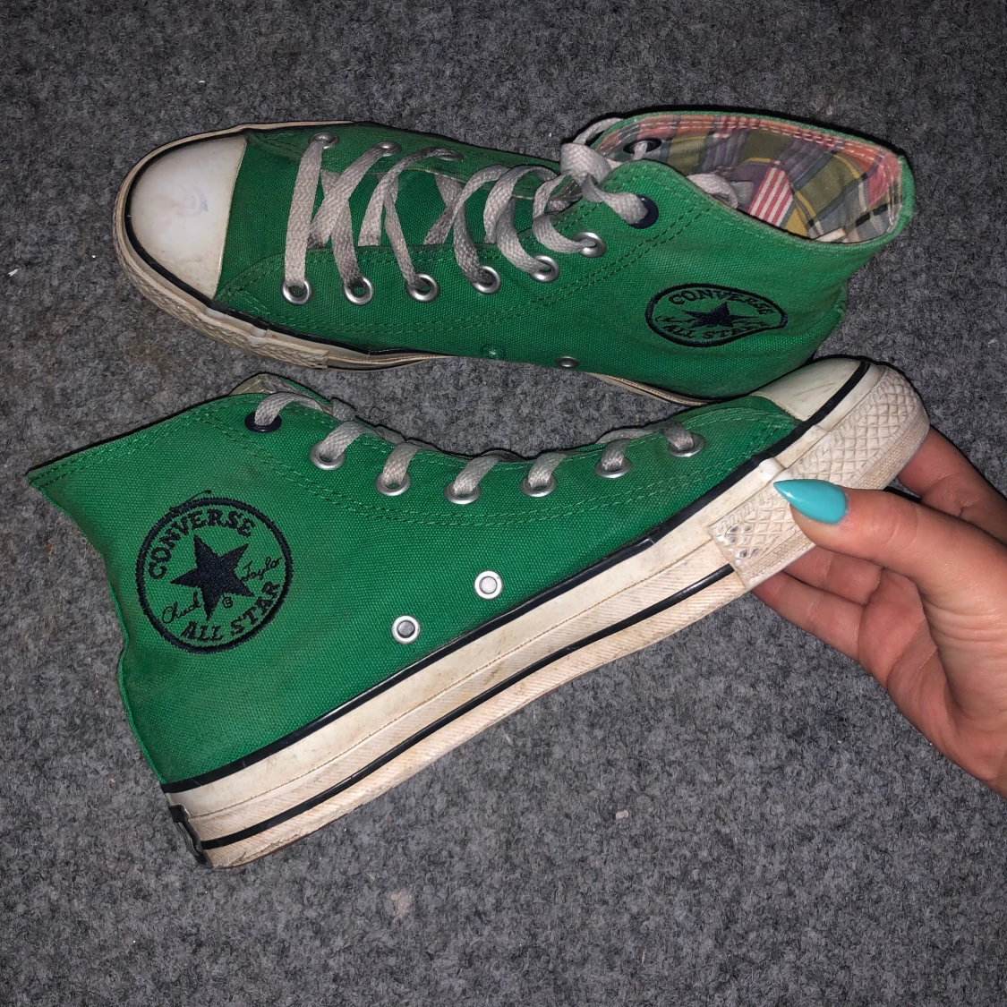 Gröna converse
