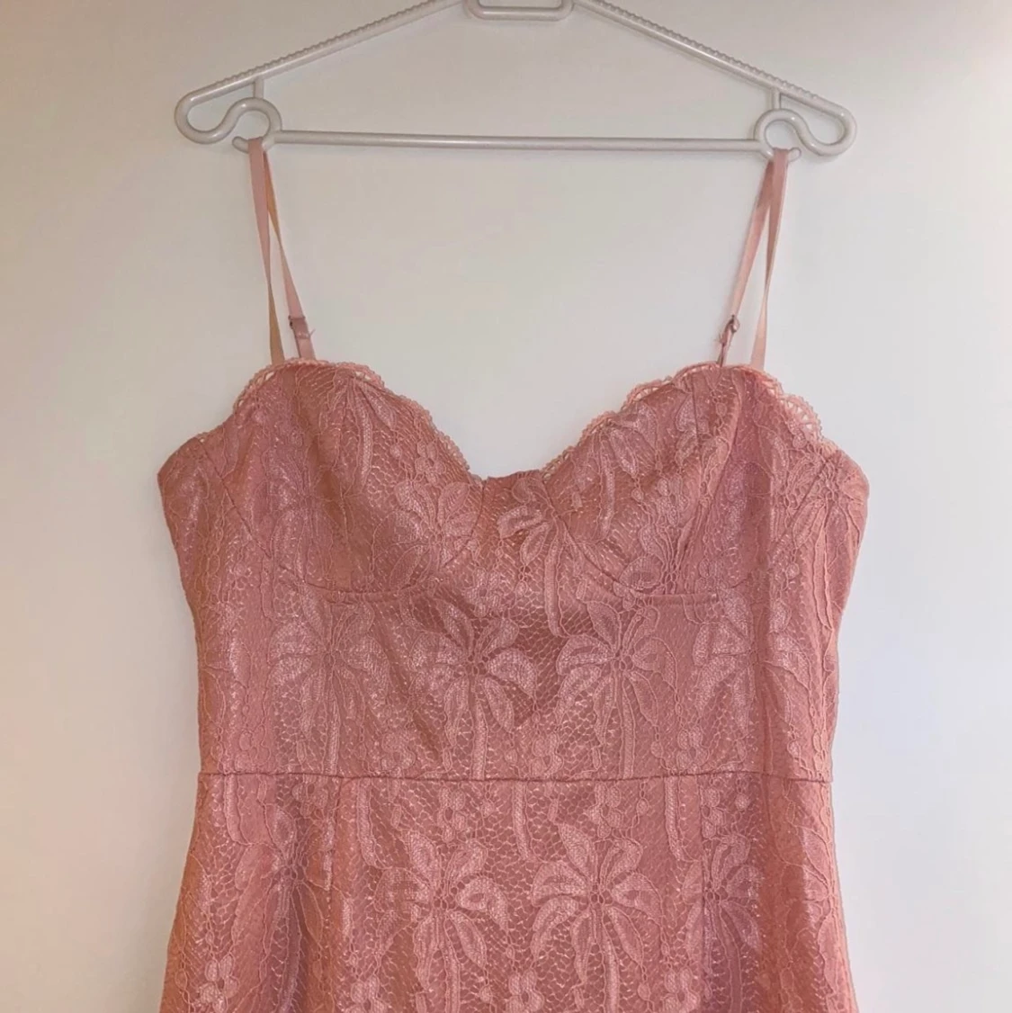 Rosa lång klänning  - 91