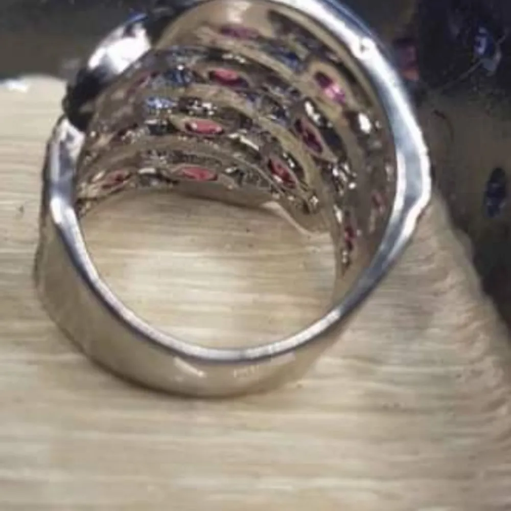 Äkta ametist silver ring   storlek 17.5 / 18.5 mm. Accessoarer.