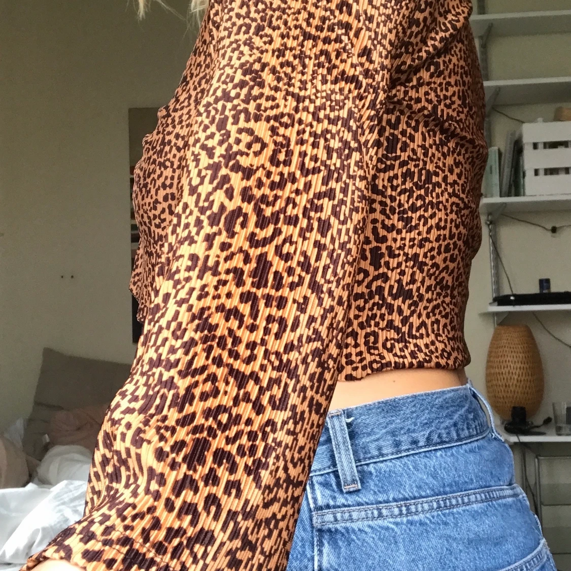 Leopard 70-tal topp Urban outfitters - 90