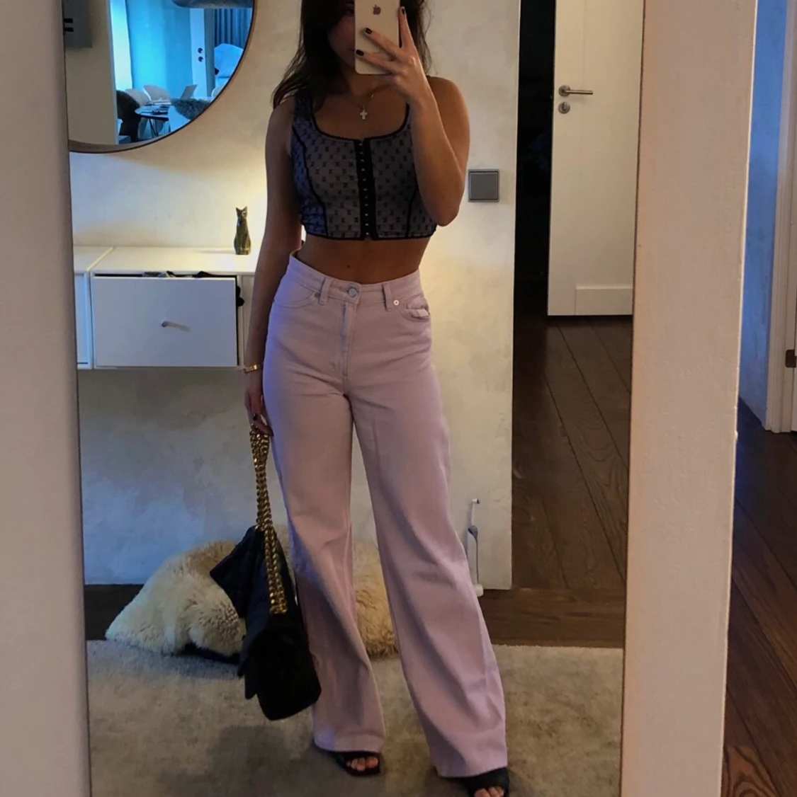 Ljuslila Jeans från Monki