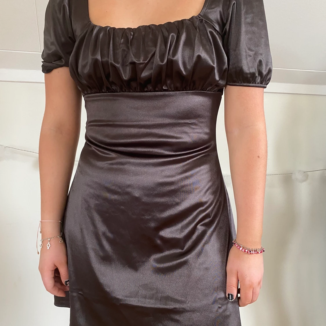 Siden Klänning, strl M - 90