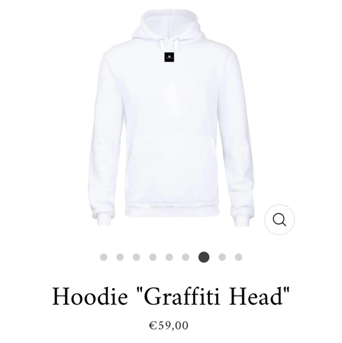 Snygg vit hoodie - 90