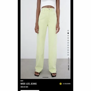 Jeans lime Zara - Ett par helt oanvända jeans från Zara i färgen lime. Pm vid intresse/flera bilder. Frakt tillkommer. 🤍