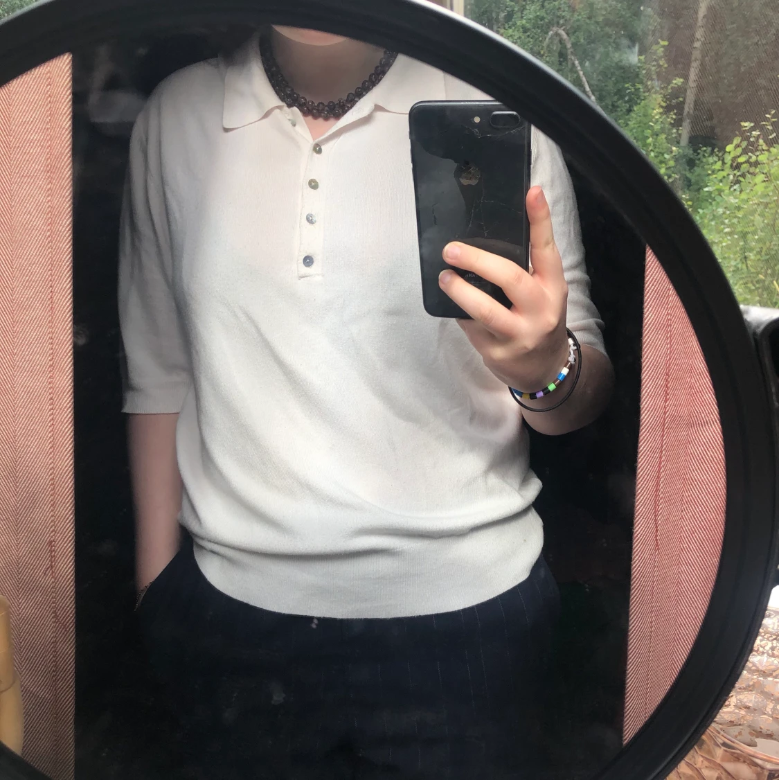 Vit pikétröja 🤍🤍🤍