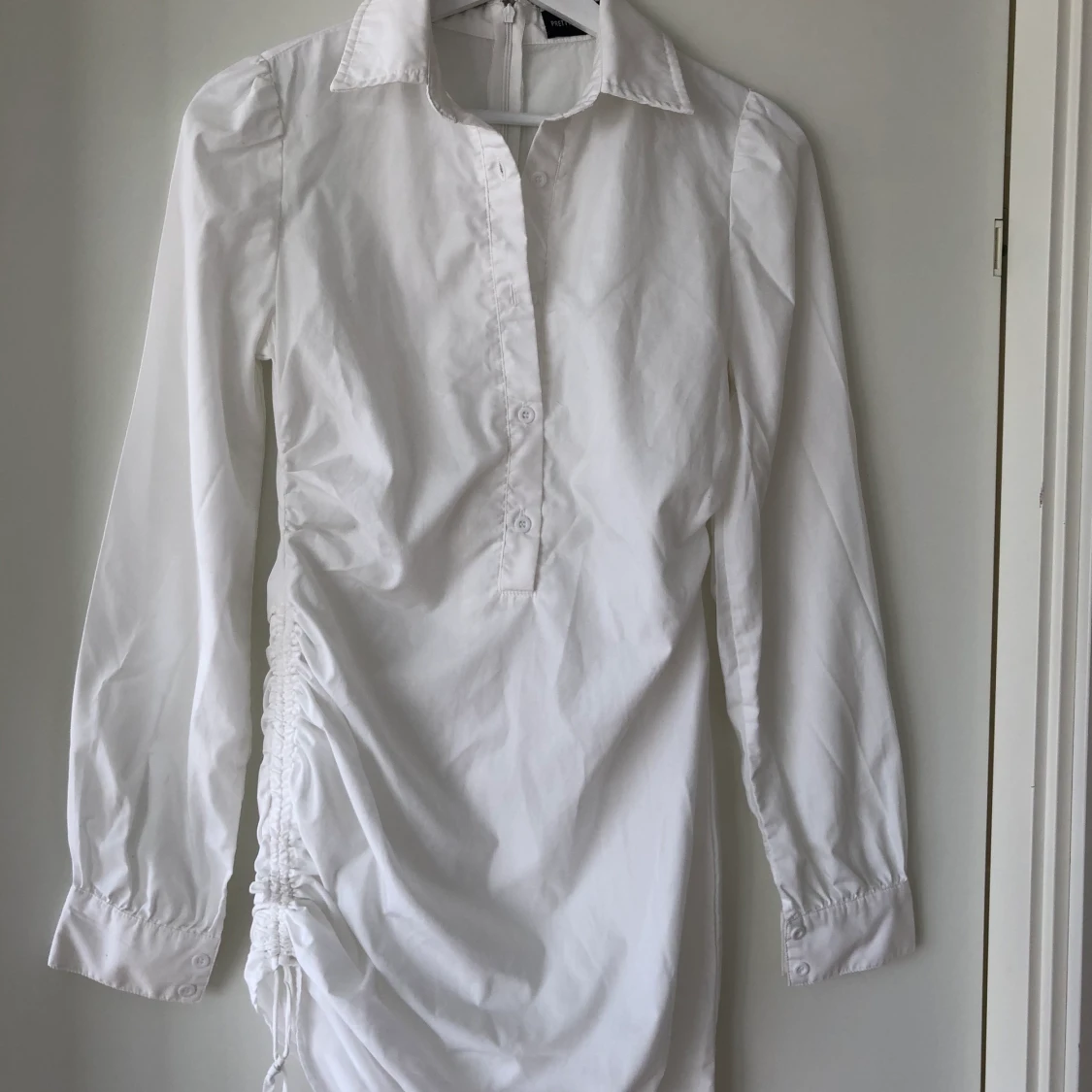 Vit skjortklänning - 90