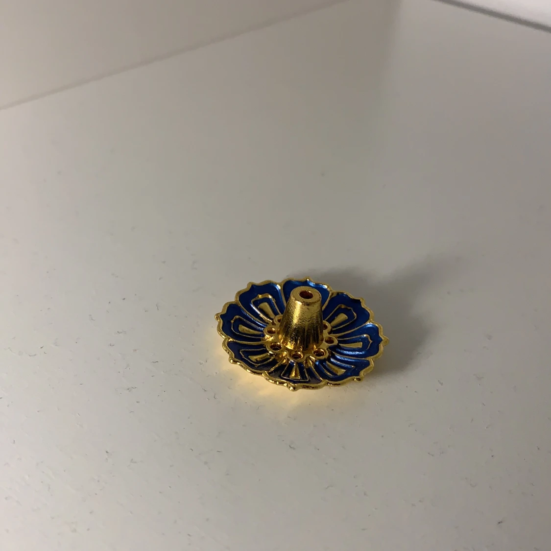 Blå och guld Incense hållare