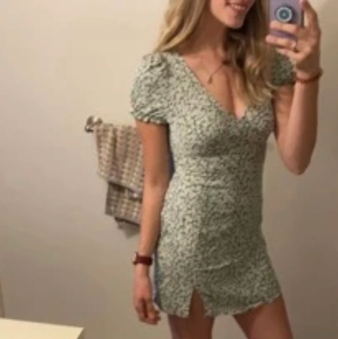 Blommig klänning  - 90