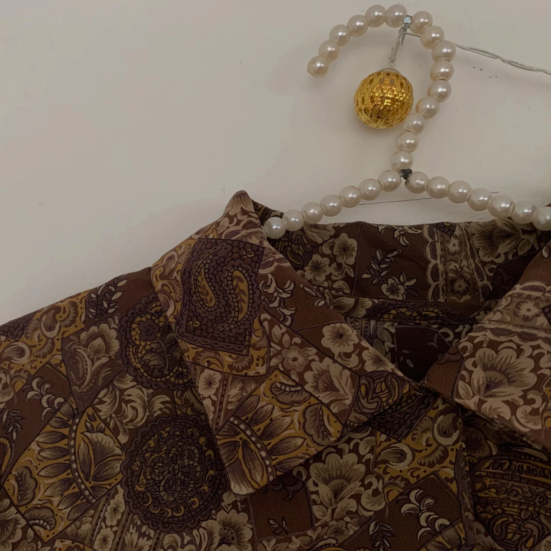 Mönstrad blus, storlek S - 91