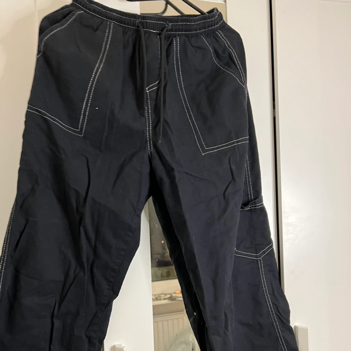 Svart Vintage Byxor ( Unisex ) - 90