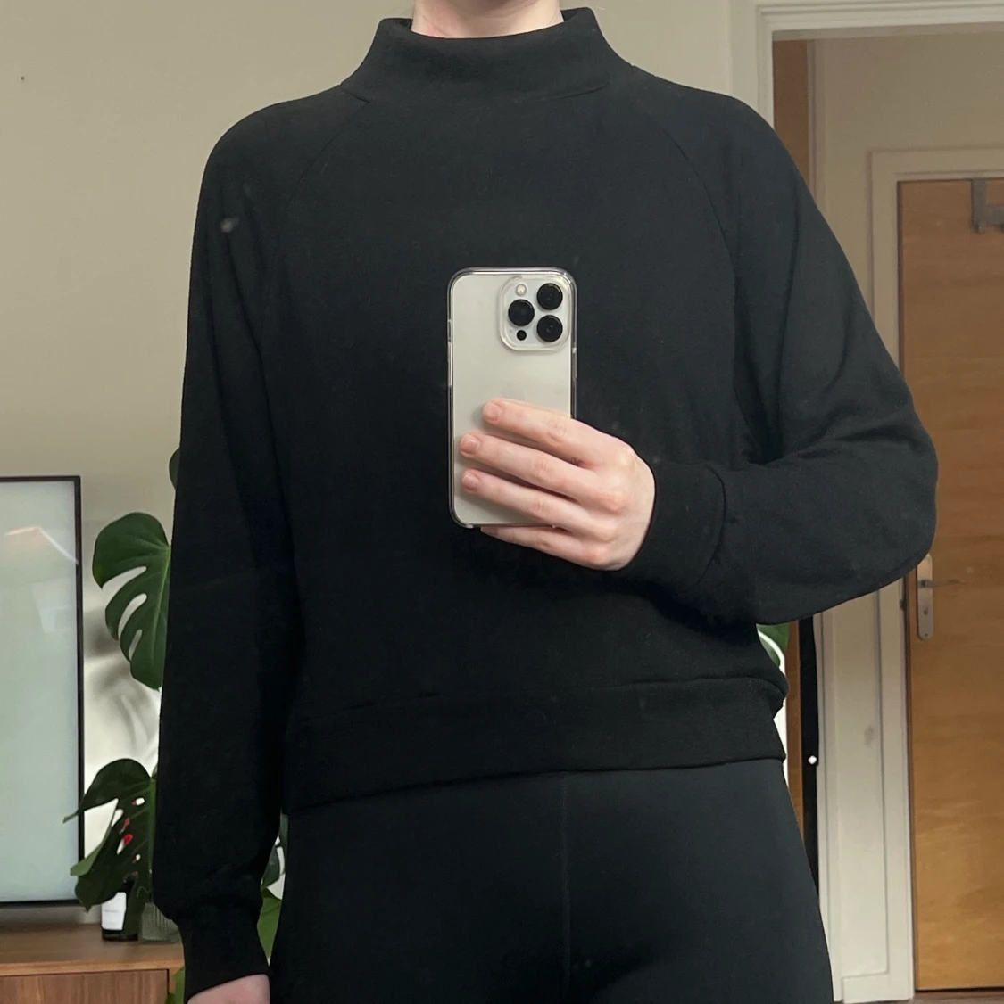 Svart Polotröjo Strl XS Bikbok