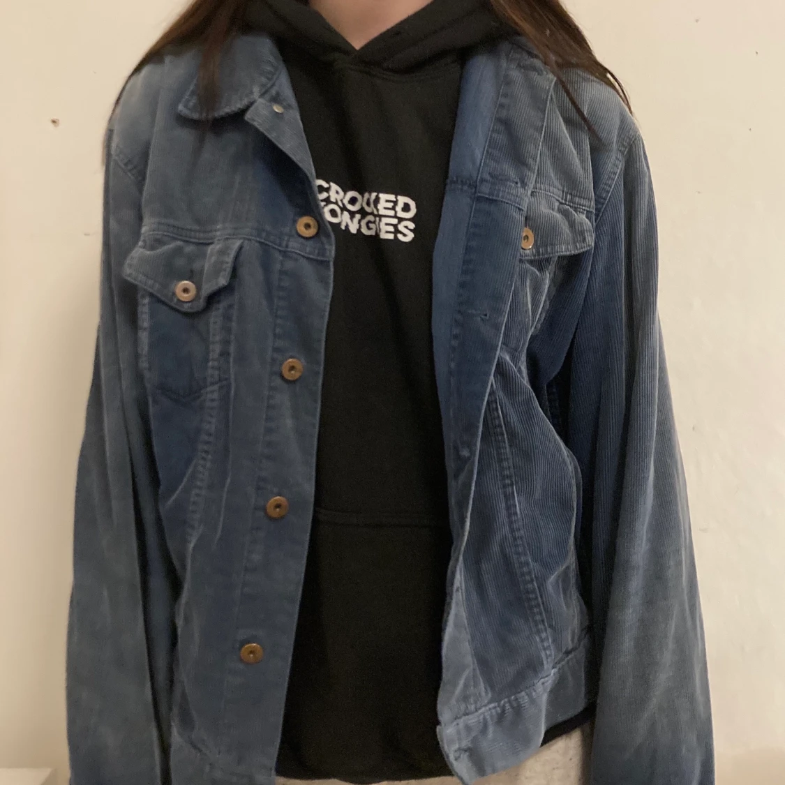 Blå manchester jacka