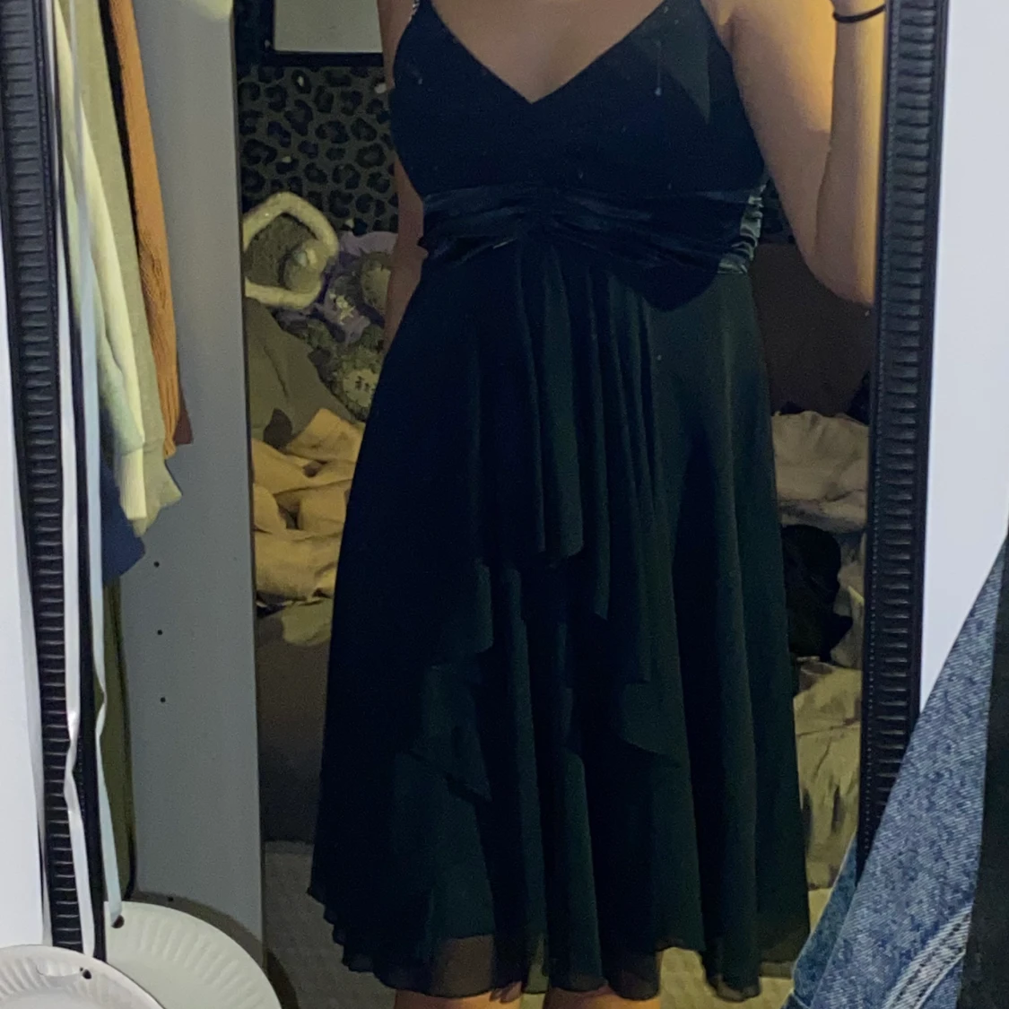 Marinblå klänning  - 91