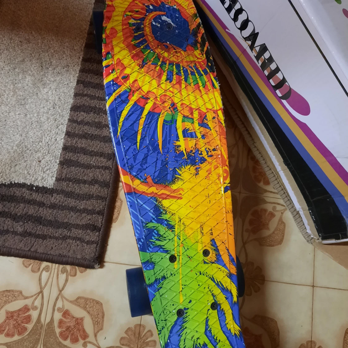 Skateboard med ledad ljus 