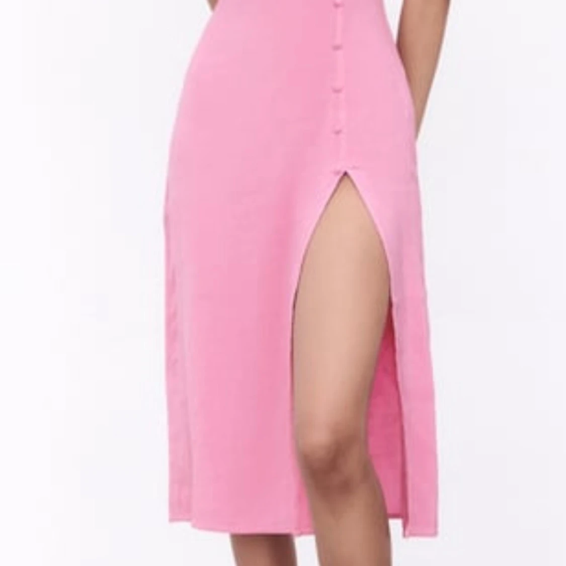 Rosa, oanvänd klänning med slits säljes! - 90