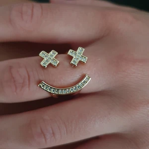 Smiley ring - Ställbar fin smileyring