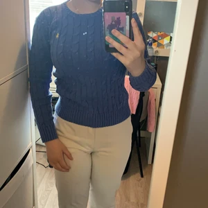 Ralph Lauren Small Blå stickad tröja - Fint skick Ralph Lauren strl Small 