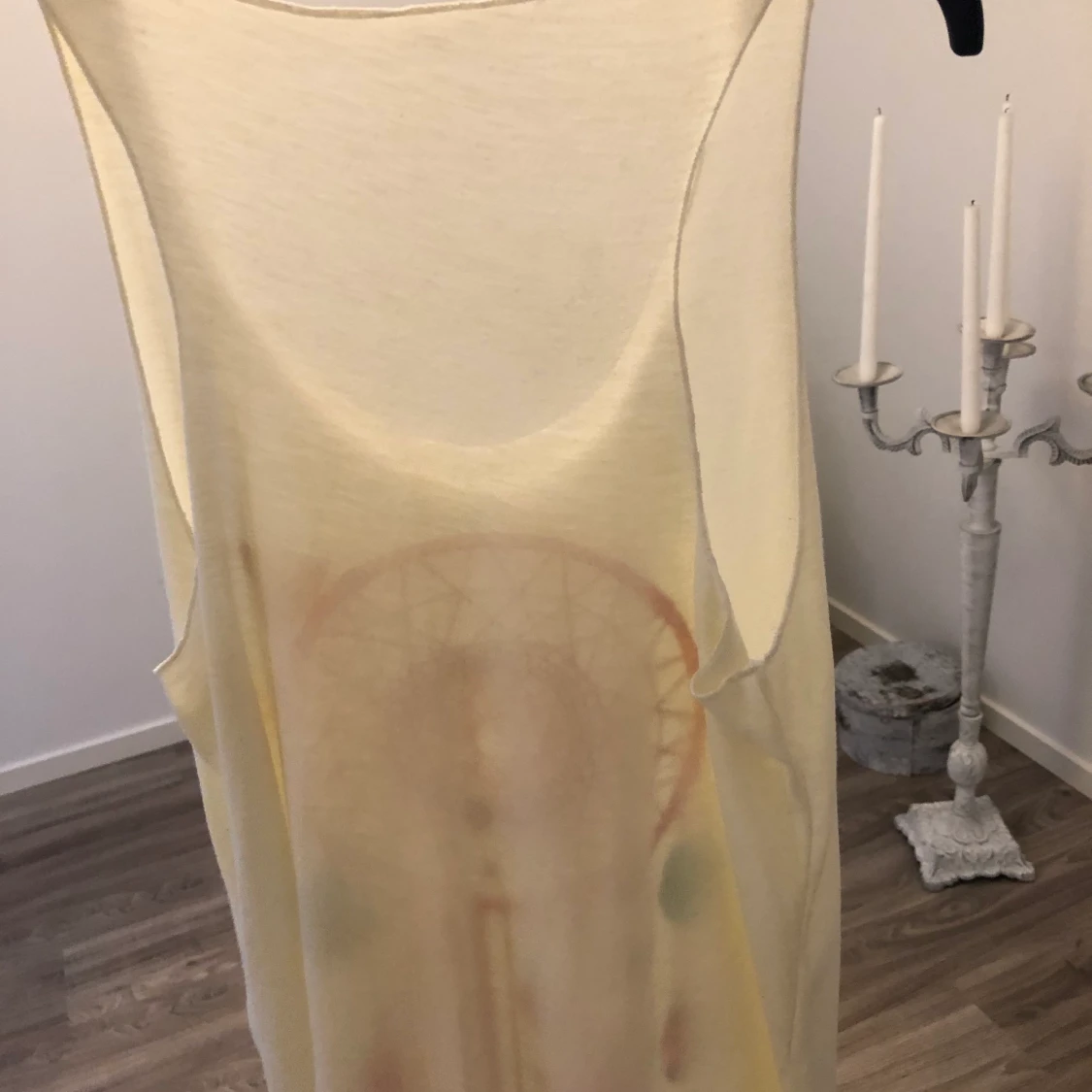 Linne med tryck - 90