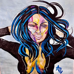 Canvas målning akryl  - Målad av mig 