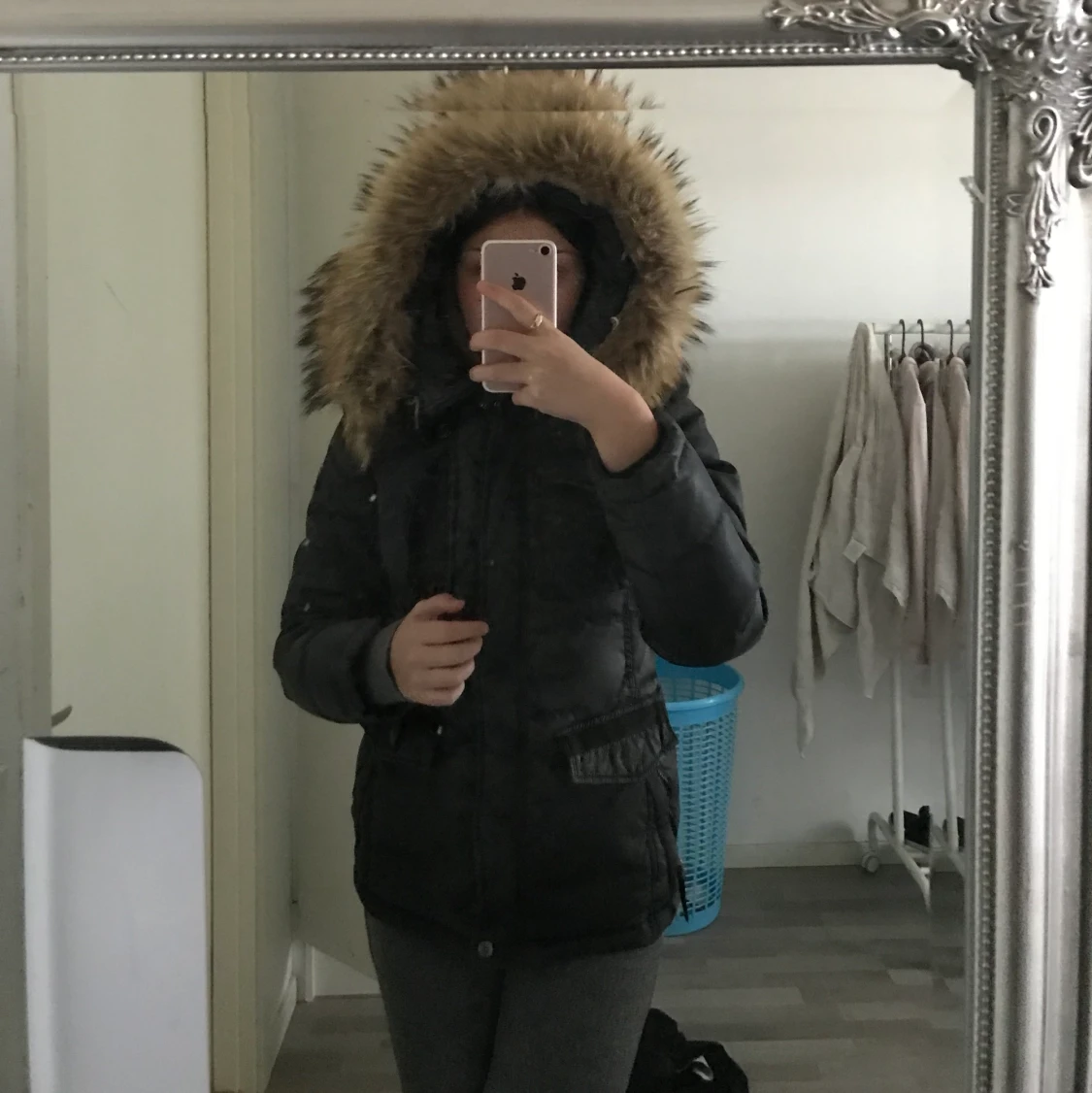 Hollies jacka äkta päls 