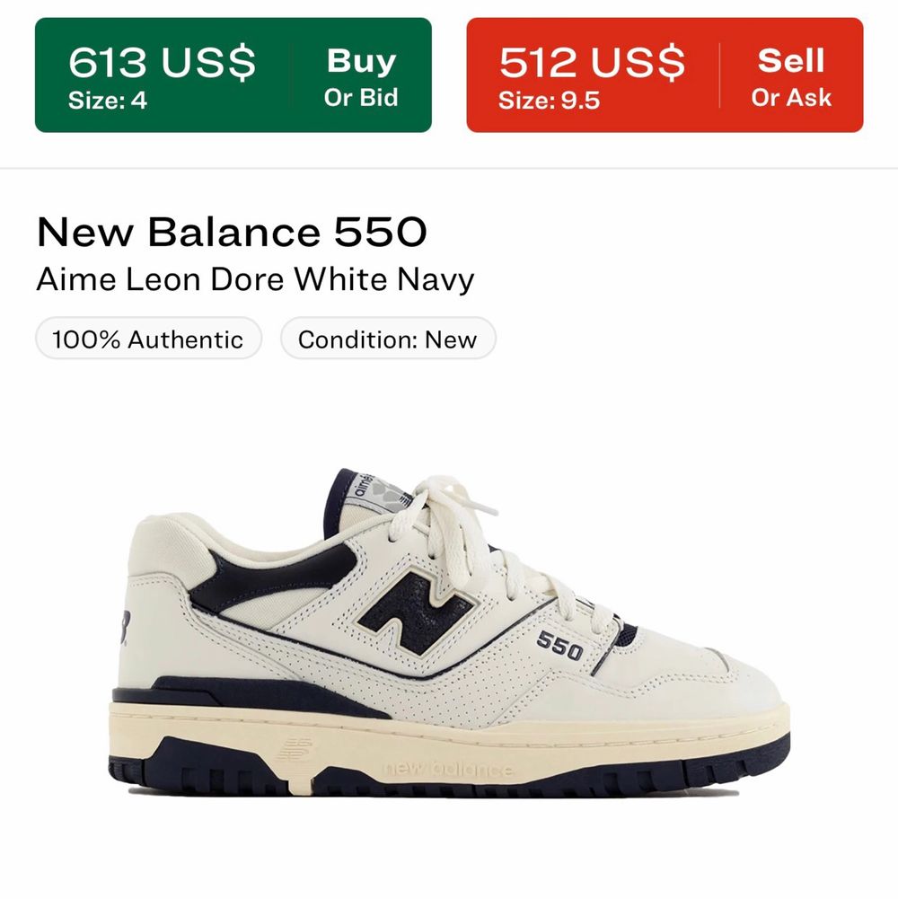 New Balance 550 sneakers | Plick Second Hand
