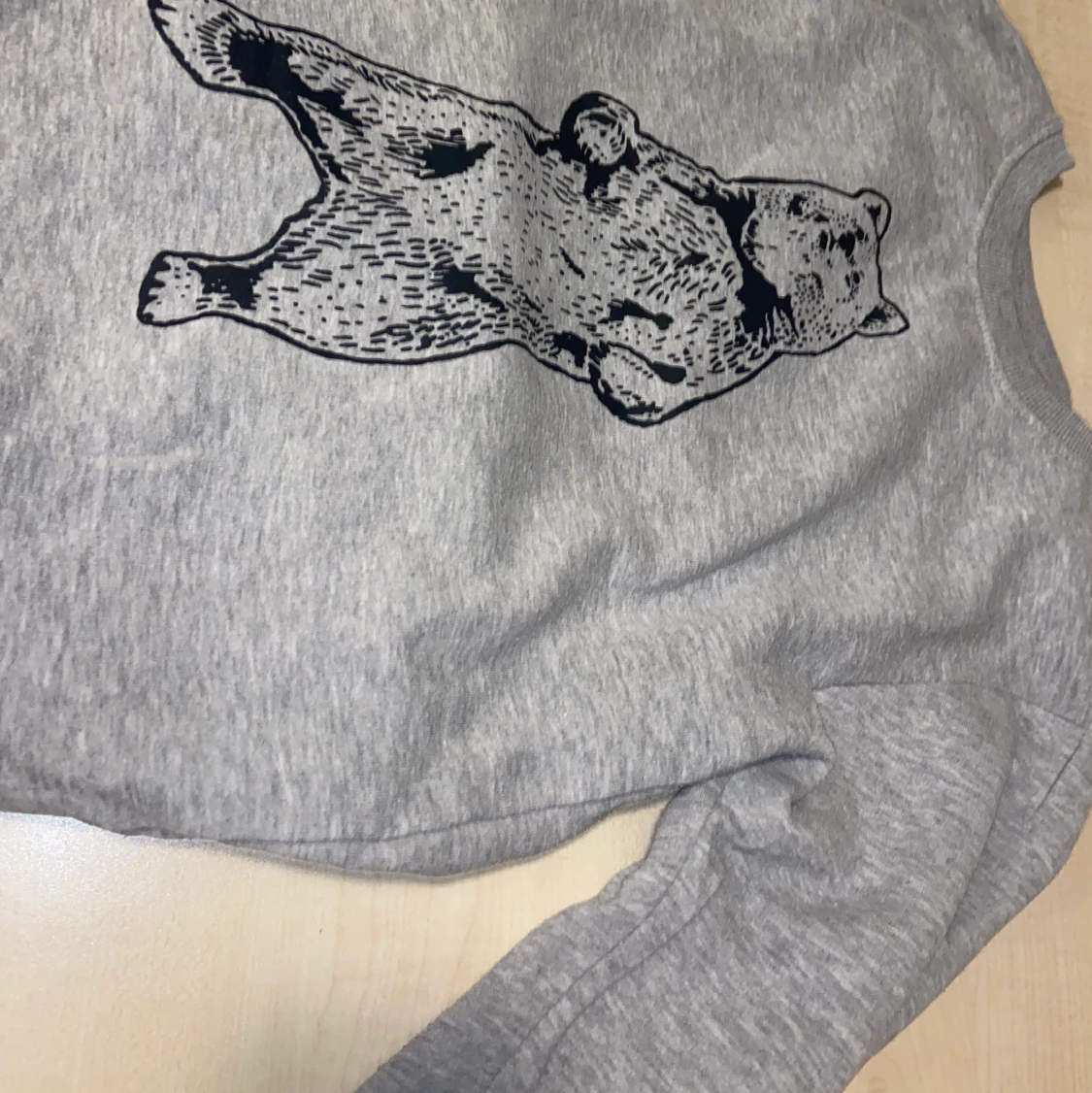 Grå tröja med tryck