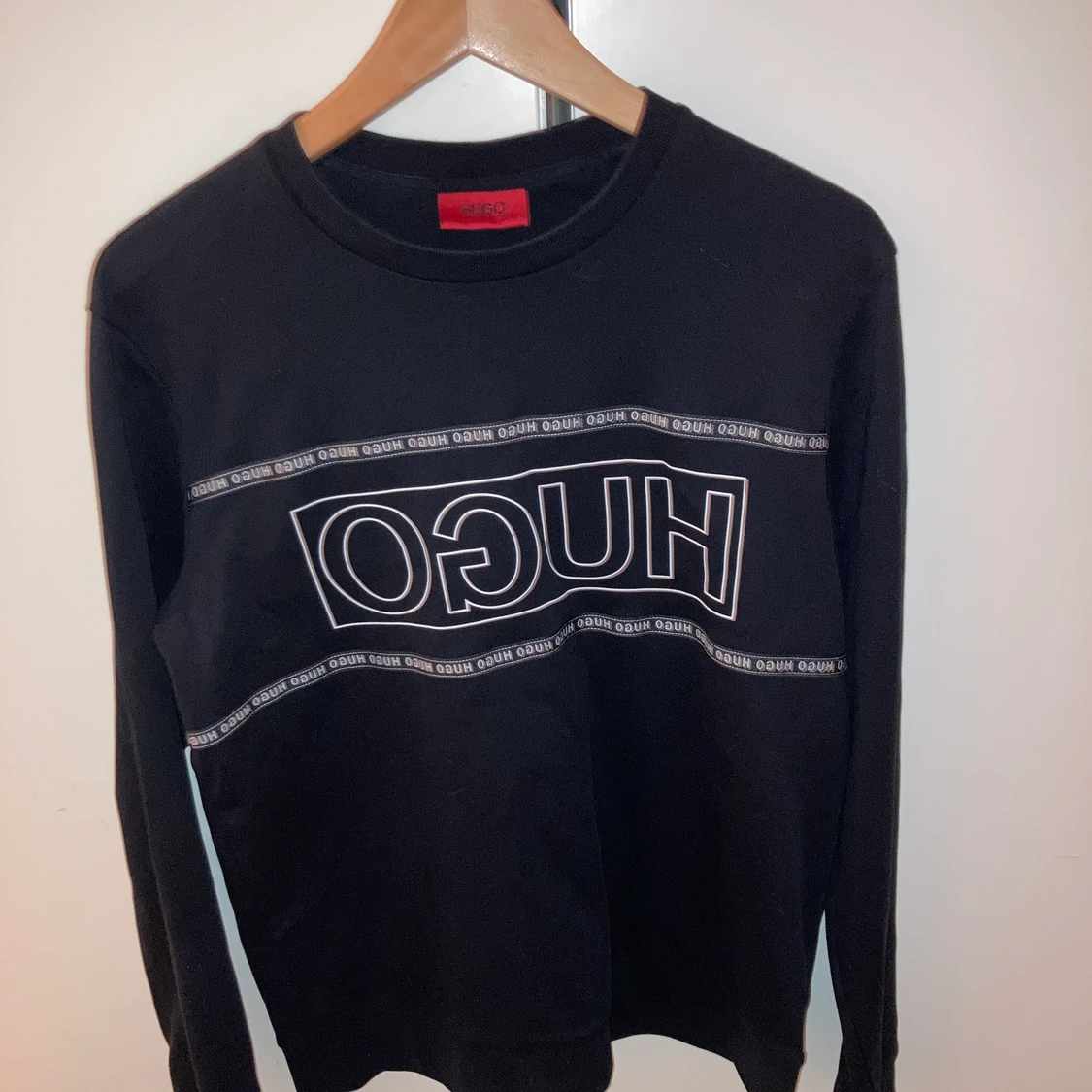 HUGO svart sweatshirt herr