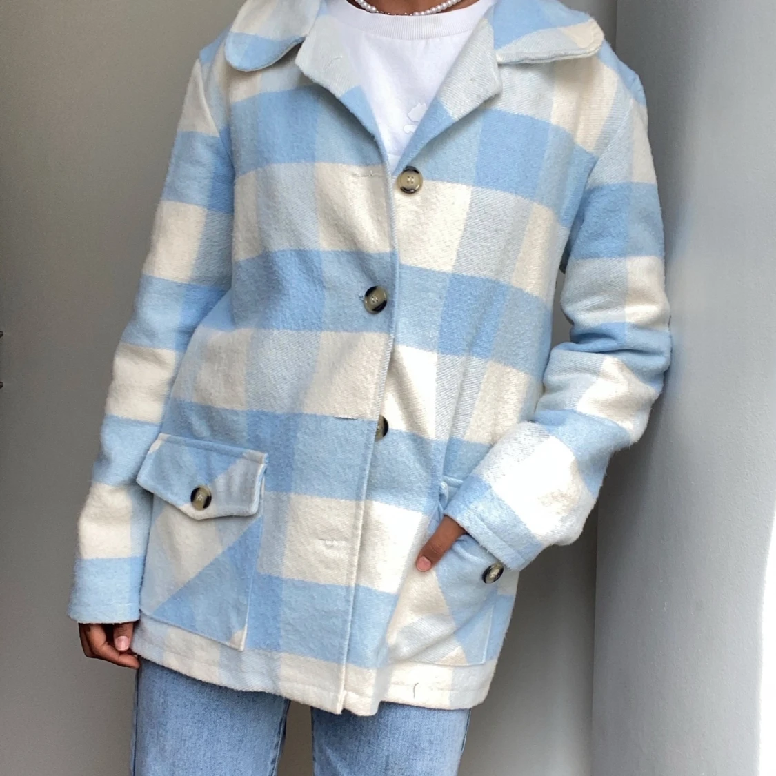 Översize rutig jacka✨ 🦋HÖST🦋✨ - 90