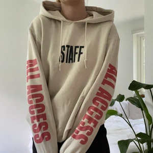 Purpose tour merch hoodie - Beige hoodie med tryck på