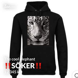 ‼️SÖKER‼️  ‼️LETAR I VIT OCKSÅ‼️ Söker denna hoodien från the cool elephant, strl XS eller S!! Skriv till mig om du säljer eller vet någon annan som säljer! Vi kommer överens om pris!!