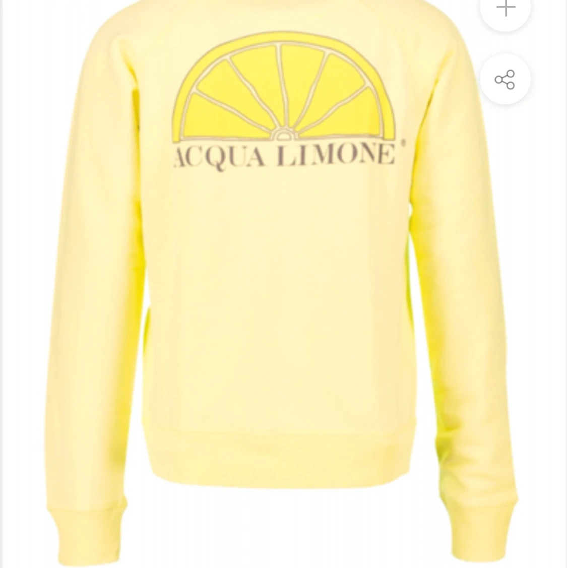Yellow aqua limone crewneck storlek S - 90