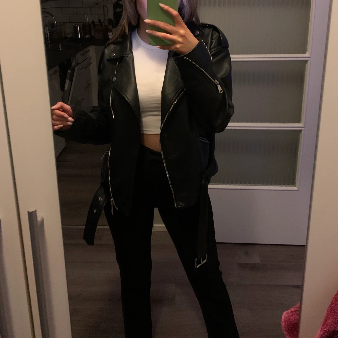 Oversized skinnjacka - 91