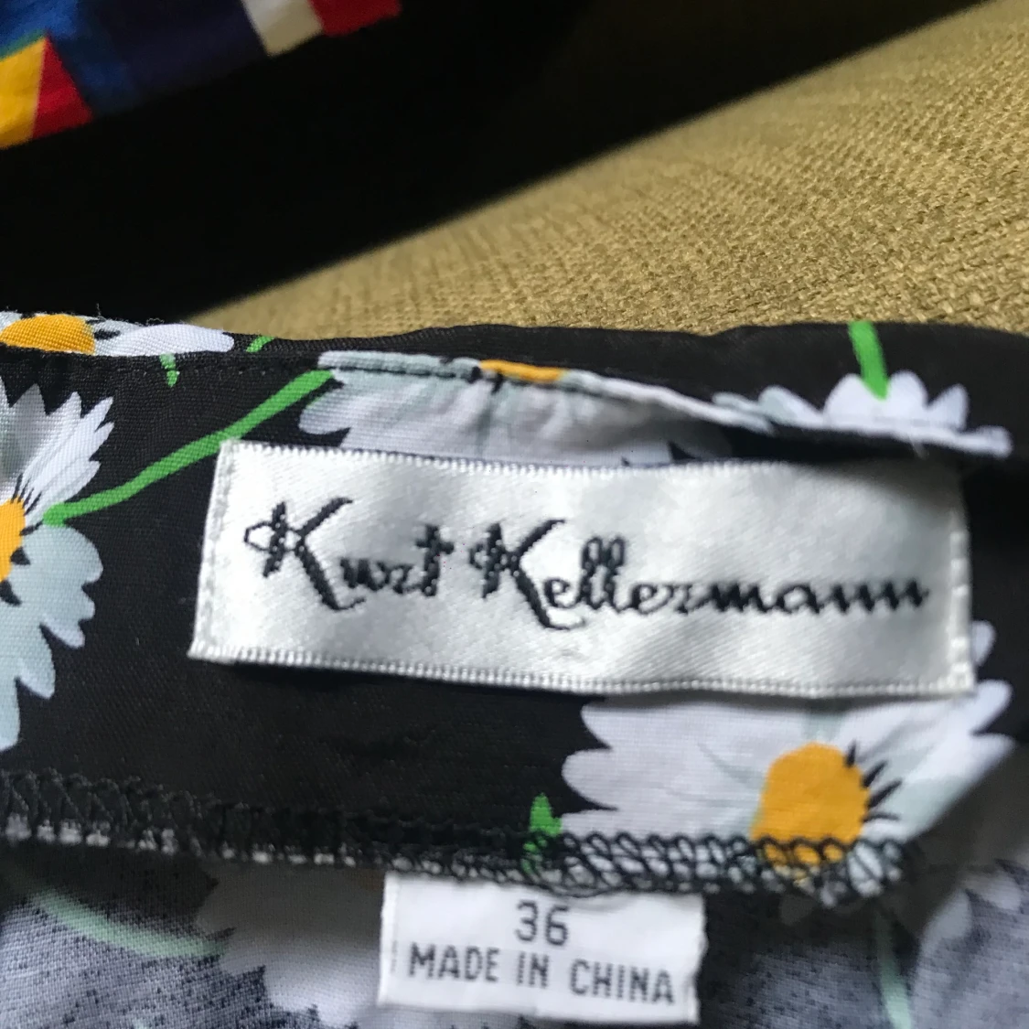 Retro blommig topp - S - 90