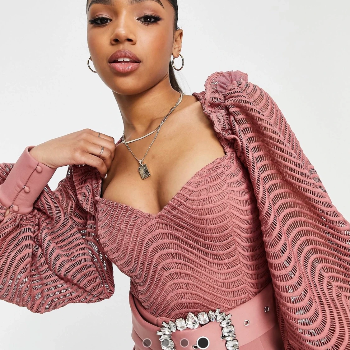 Rosa klänning strl 44 - 91