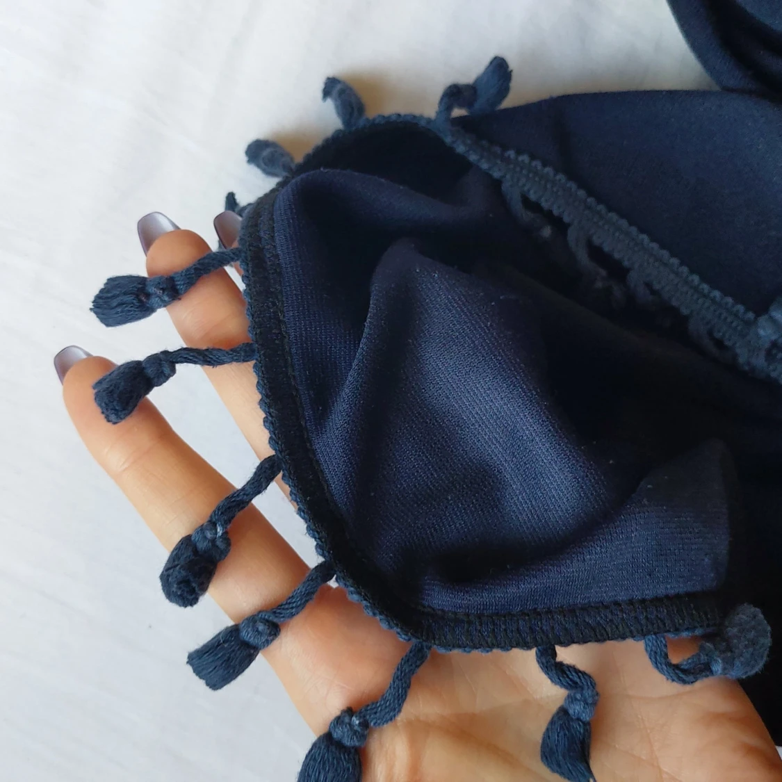 Mörkblå tröja, wide sleeve  - 91