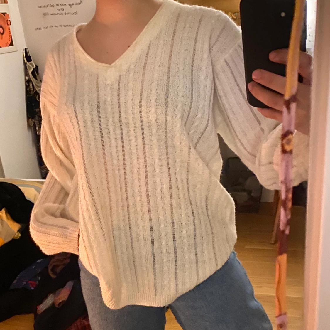 Ribbstickad tröja :) - 90