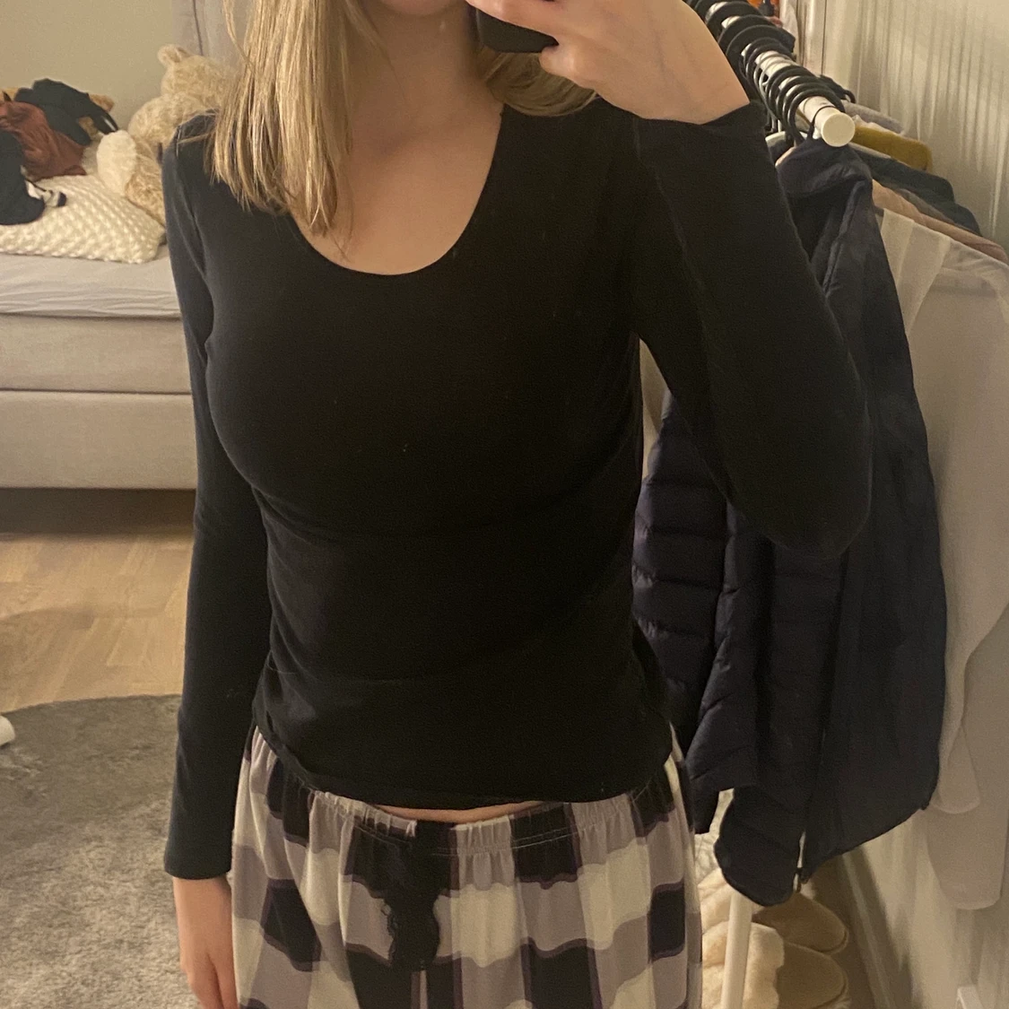 Svart långärmad  - 90